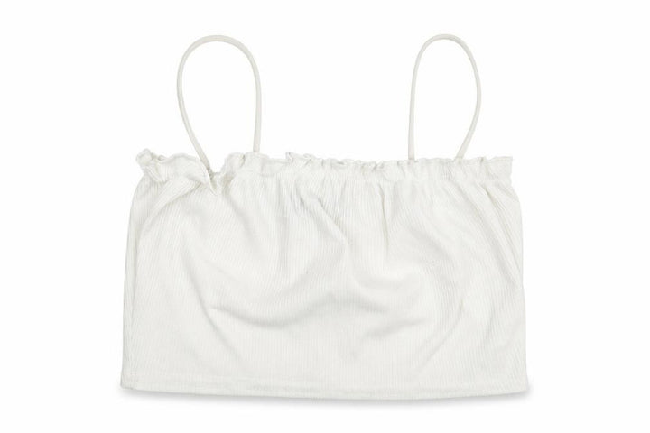 Nasty Gal Womens White Cropped Tank Size 8