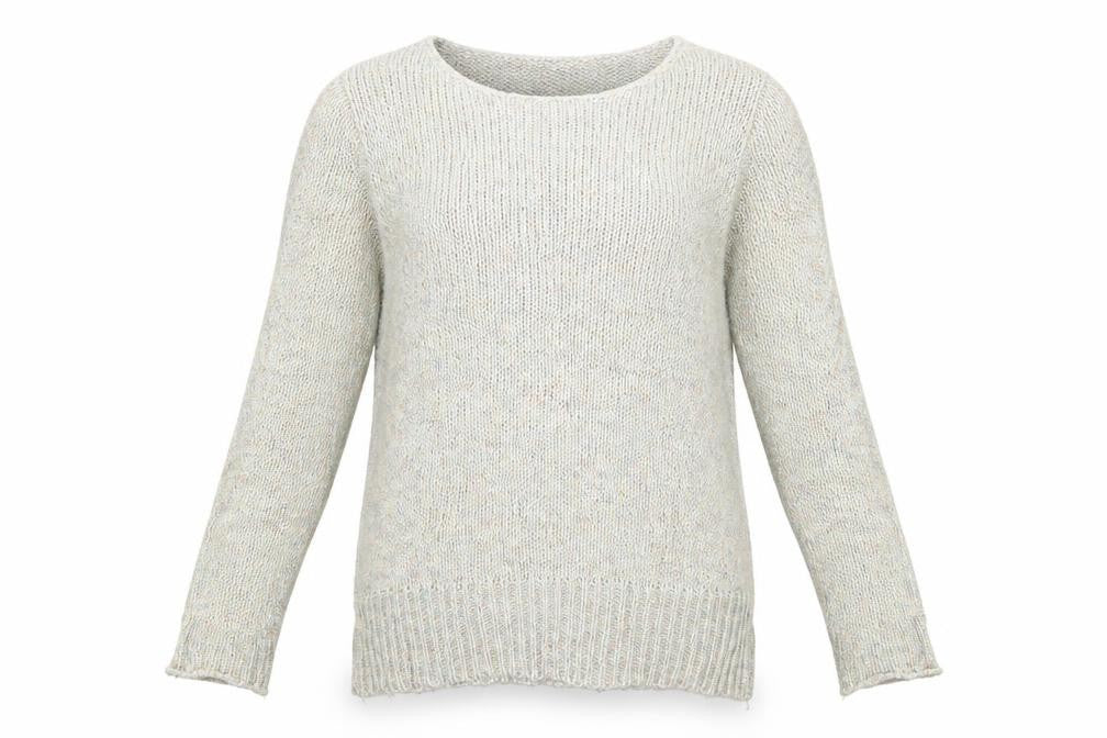 Front view of H&M women’s multicoloured argyle/diamond jumper, size UK 12