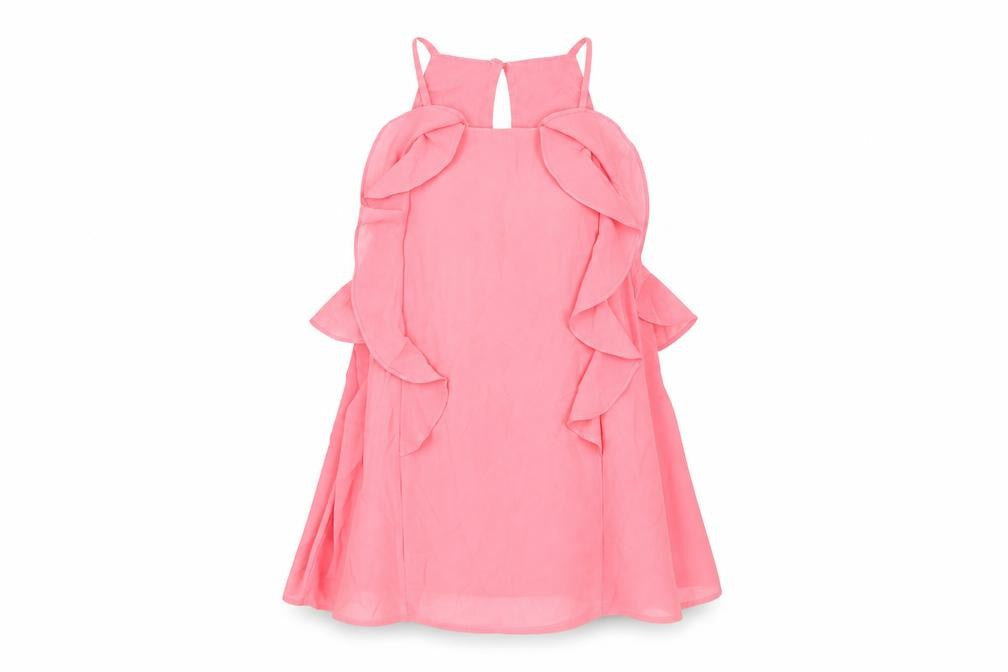 Front view of Monteau women’s pink basic blouse, size S
