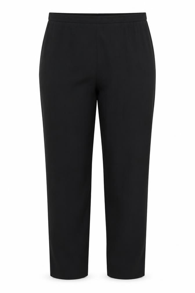 Preworn Womens Black Striped  Trousers  Size 16 L27 in