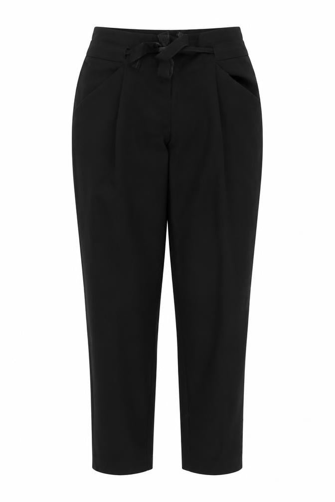 Front view of Atmosphere women’s black trousers, size UK 10, 24-inch leg