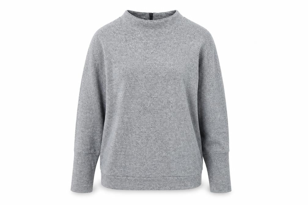 Front view of Jaqueline de Yong women’s silver jumper, size M