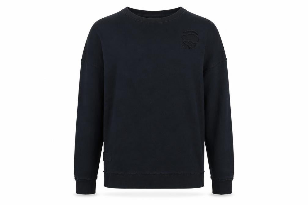 Front view of River Island men’s blue jumper, size S
