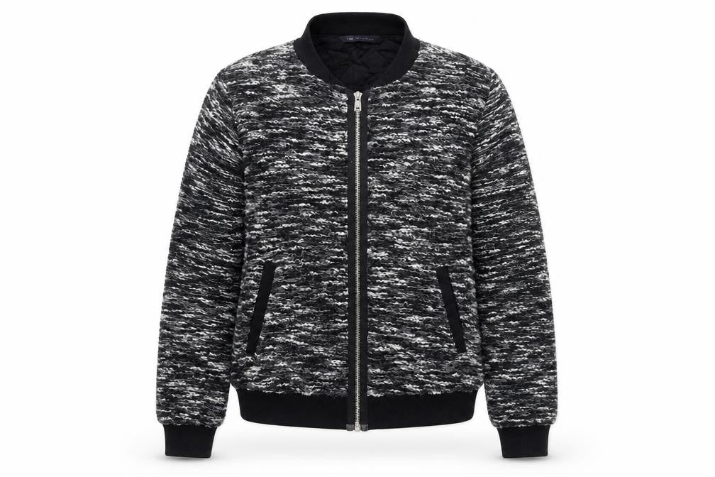 Front view of Marks & Spencer women’s black jacket, size UK 14
