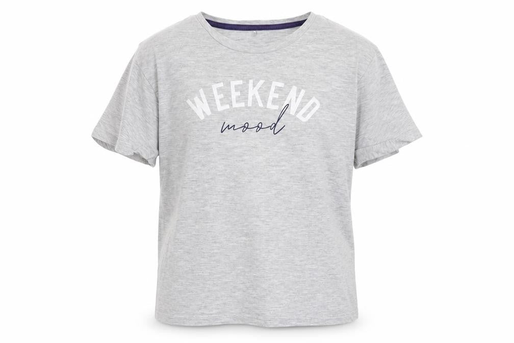 Front view of George boys’ grey basic t-shirt, size 10-11, years
