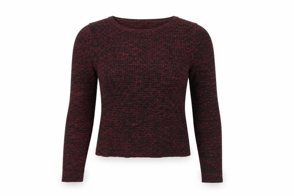 Front view of New Look women’s red jumper, size UK 10
