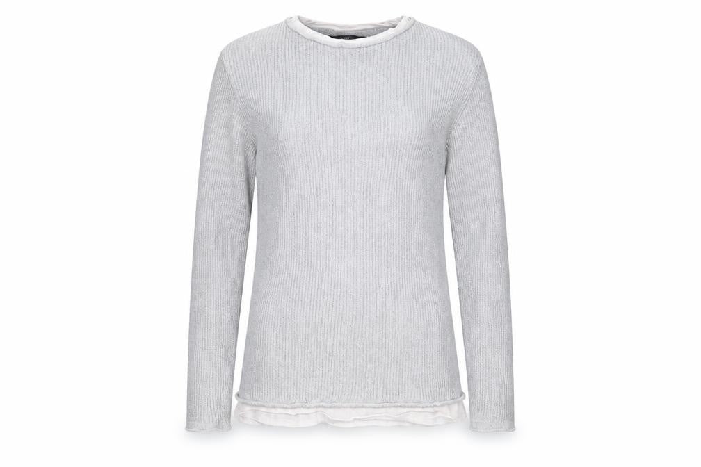 Front view of Primark women’s grey jumper, size L