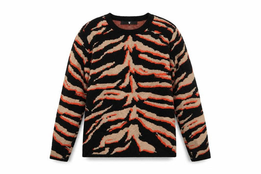 Front view of Very women’s multicoloured animal print jumper, size UK 12