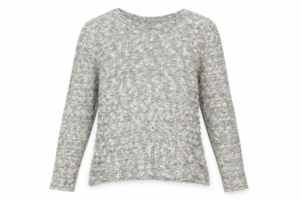 Front view of Marks & Spencer women’s grey jumper, size L