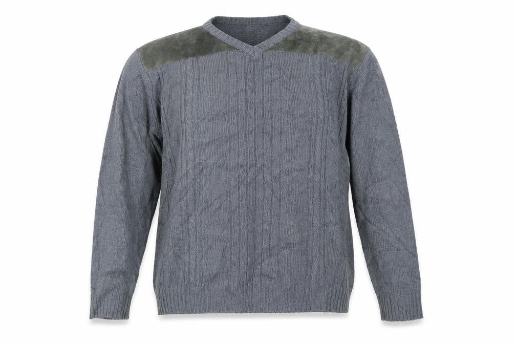 Front view of armando men’s blue jumper, size 2XL