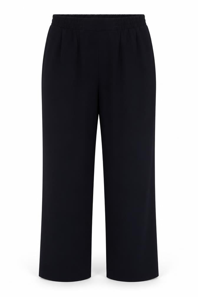 Front view of Marks & Spencer women’s black trousers, size UK 10, 33-inch leg