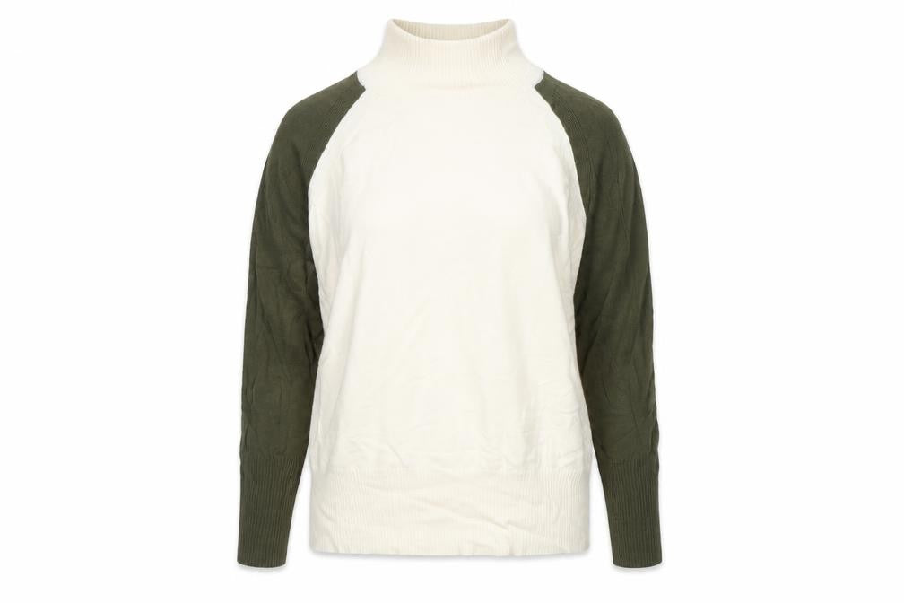 Front view of Marks & Spencer women’s ivory jumper, size M