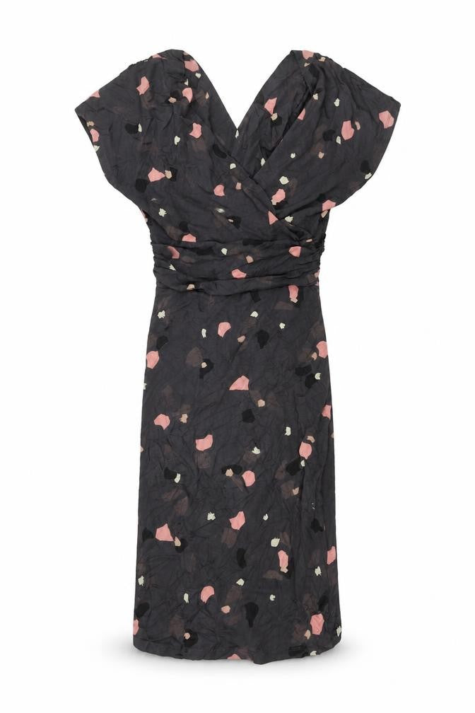 Front view of women’s black a-line, size XS