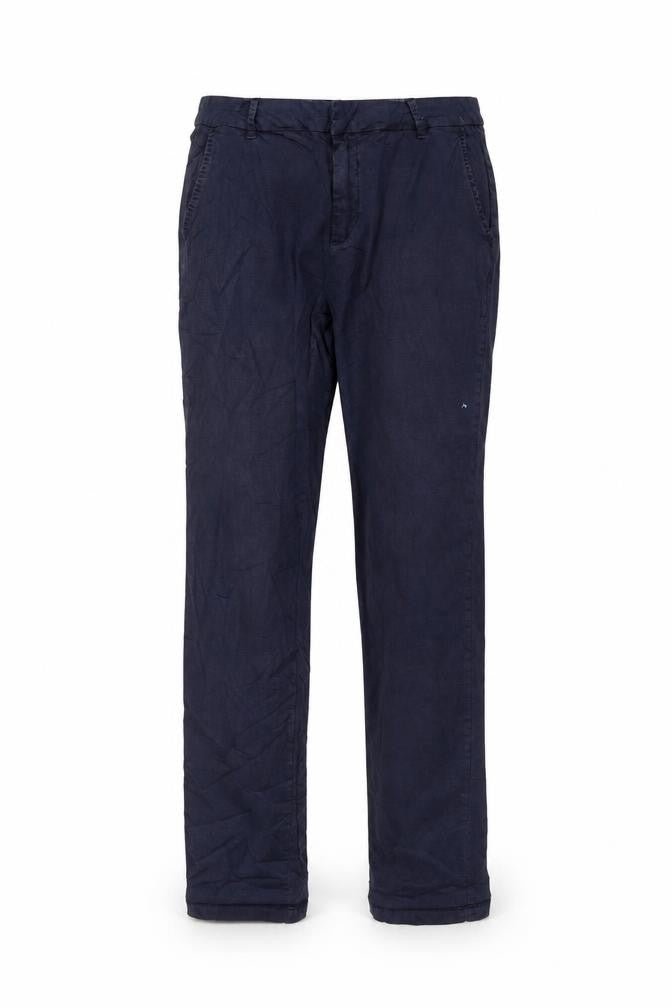Front view of Vero Moda women’s blue trousers, size M, 29-inch leg