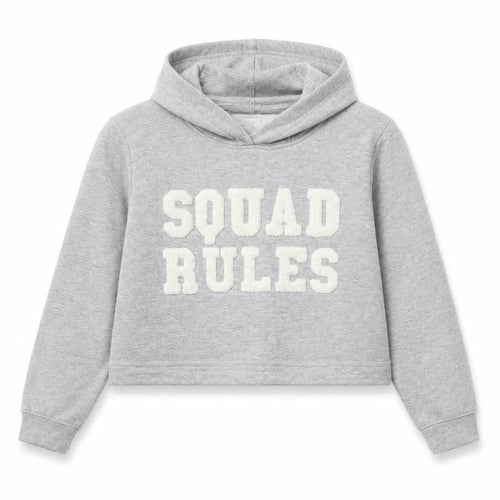 hullabaloo Girls Grey   Pullover Hoodie Size 9-10 Years