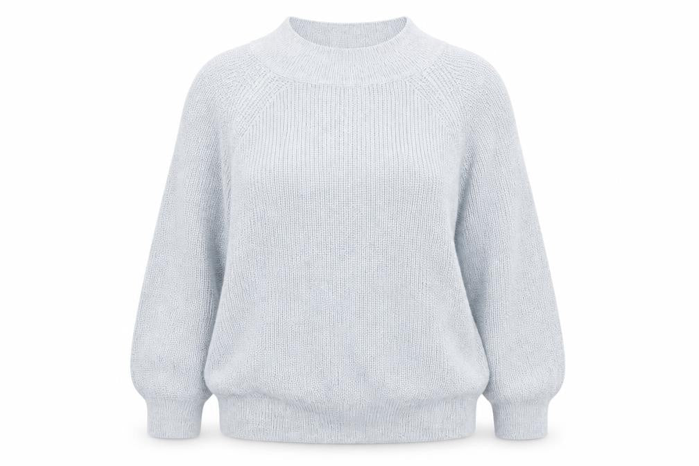 Front view of Next women’s blue jumper, size UK 16