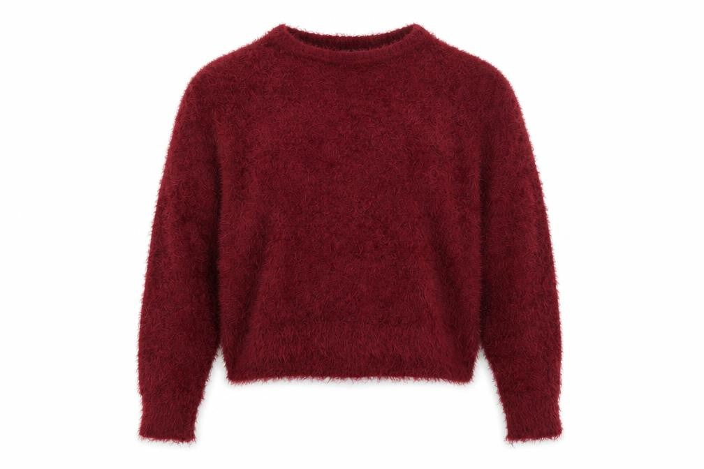 Front view of H&M women’s red jumper, size L