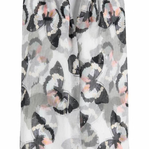 Peworn Womens Ivory Animal Print   Shawl/Wrap   - Butterflies & Jewells