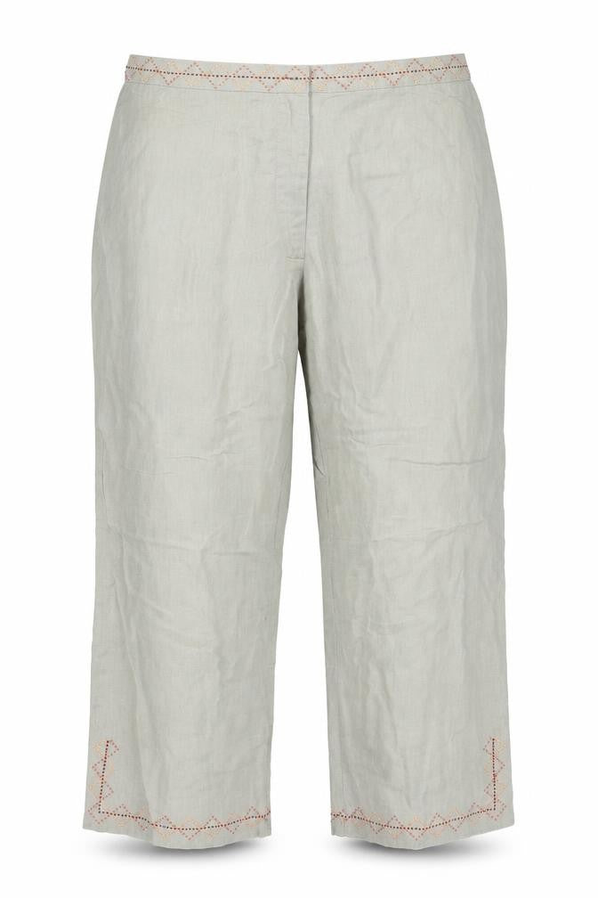 Affinites Womens Gold   Capri Trousers Size 14 L24 in