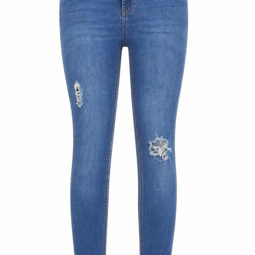 /denim Womens Blue  Denim Tapered Jeans Size 8 L29 in