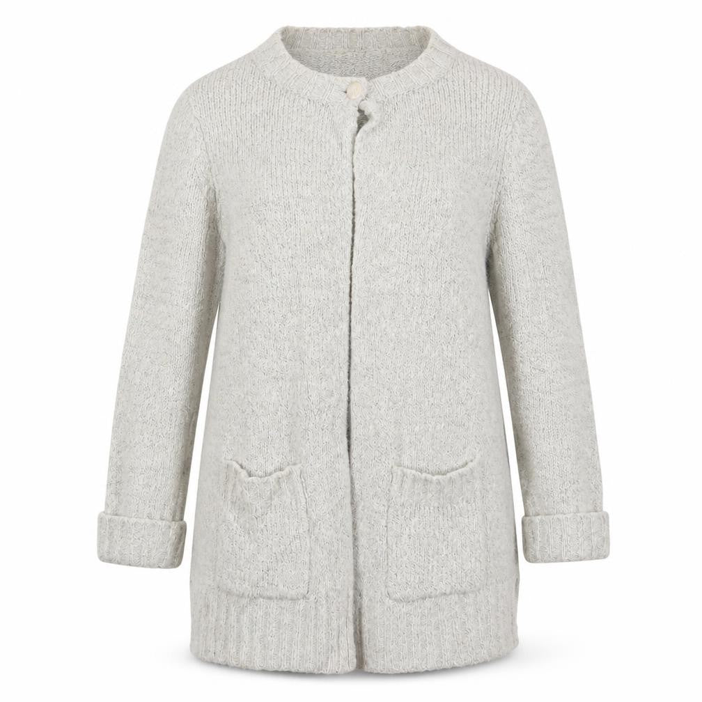 M&Co Womens Beige  Knit Cardigan Jumper Size 10