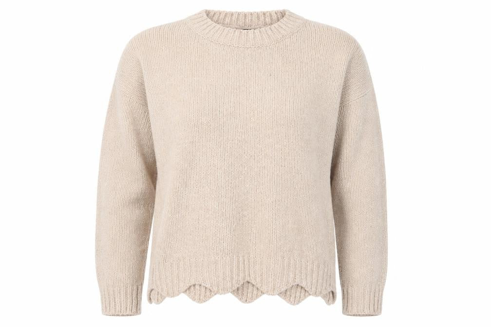 Front view of Jane Norman women’s pink knit jumper, size UK 8