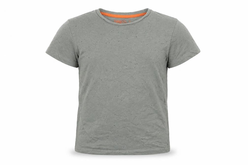 Front view of Matalan boys’ grey basic t-shirt, size 7, years