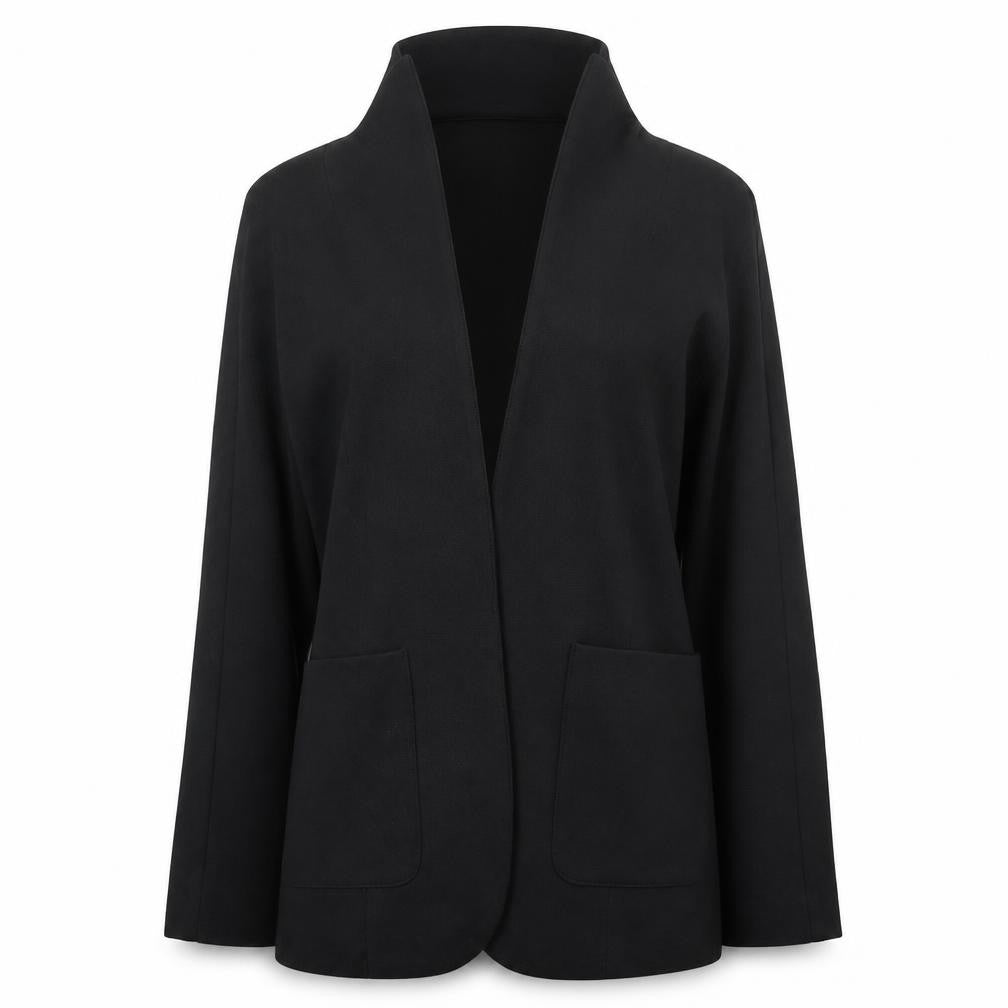 Front view of Marks & Spencer women’s black jacket, size UK 6