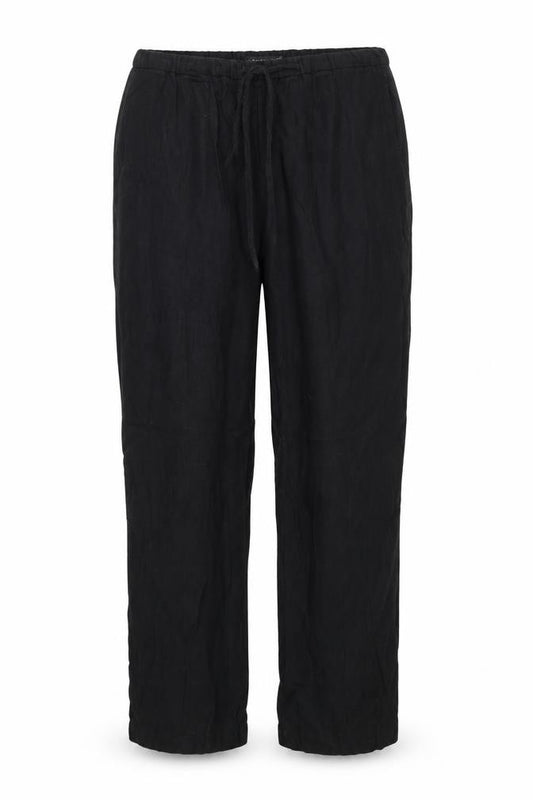 Front view of sky designs women’s black trousers, size UK 14, 27-inch leg - stretch waistband