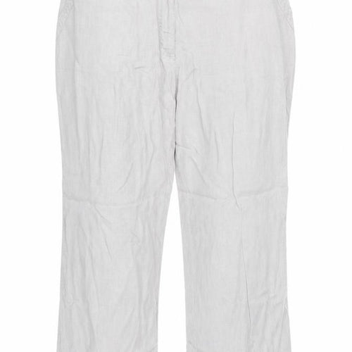 limited collection Womens Grey   Trousers  Size 16 L27 in