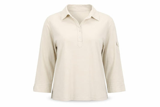 Carolyn Taylor Womens Beige   Basic T-Shirt Size L