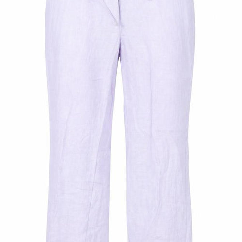 Lebek Womens Purple   Trousers  Size 36 L26 in
