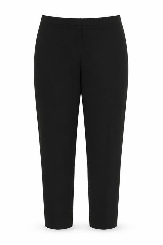 Front view of Next women’s black trousers, size UK 10, 27-inch leg