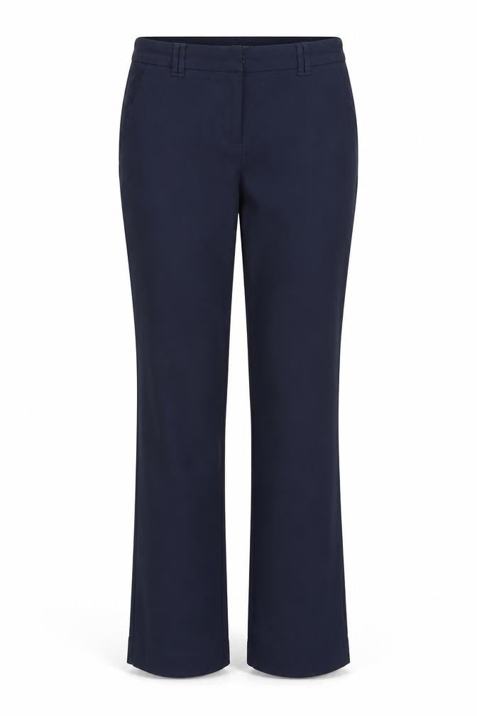 Front view of Tu women’s blue trousers, size UK 8, 28-inch leg - short leg