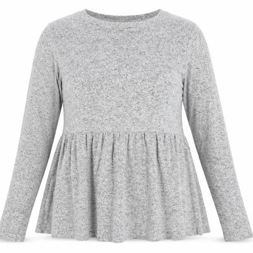 F&F Womens Grey  Knit Pullover Jumper Size 12