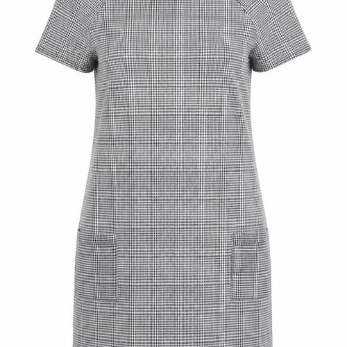 New Look Womens Black Houndstooth  T-Shirt Dress  Size 10