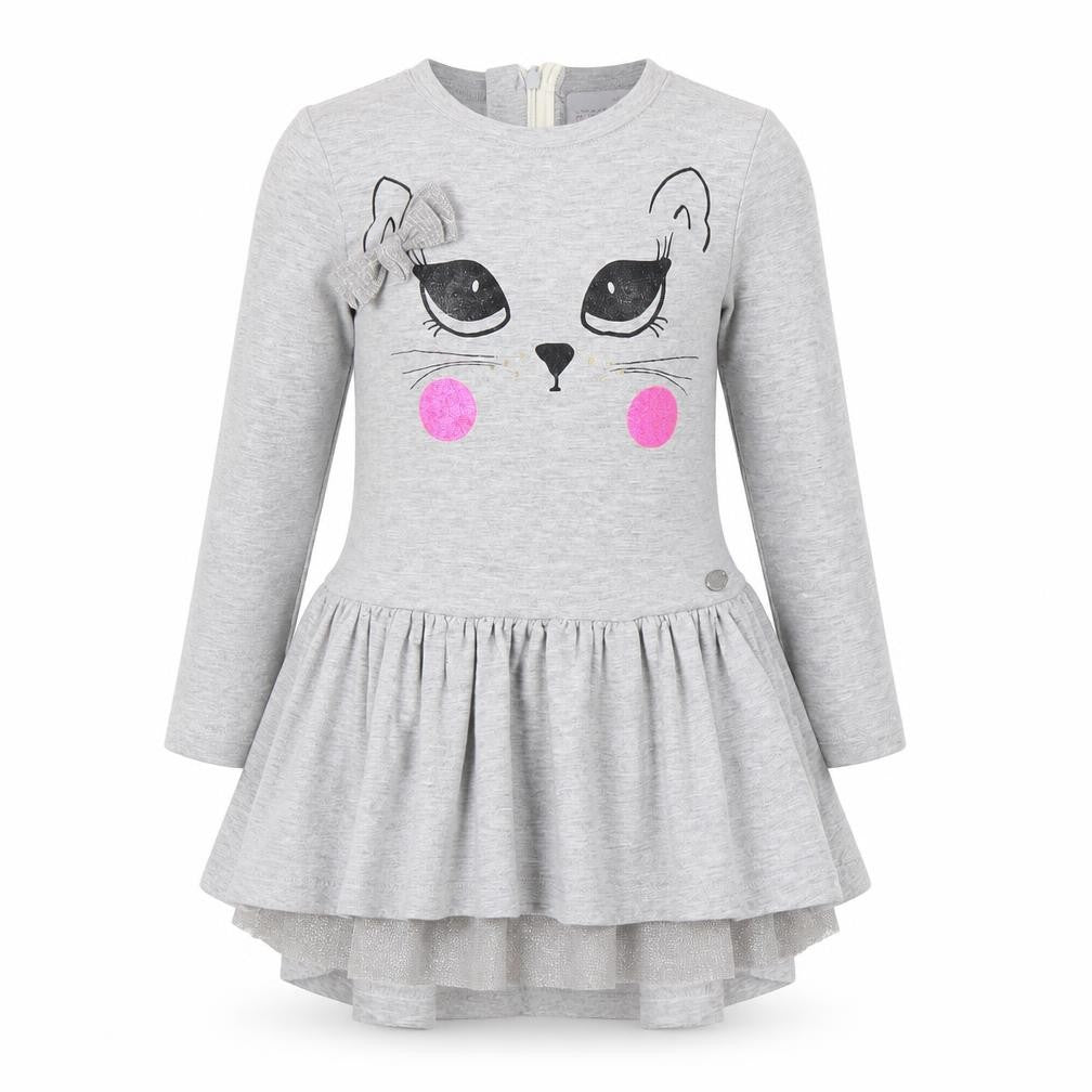 Front view of Cocco Drillo girls’ grey a-line, size 2, years