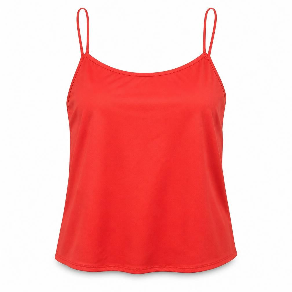 Front view of Wallis women’s red camisole blouse, size L
