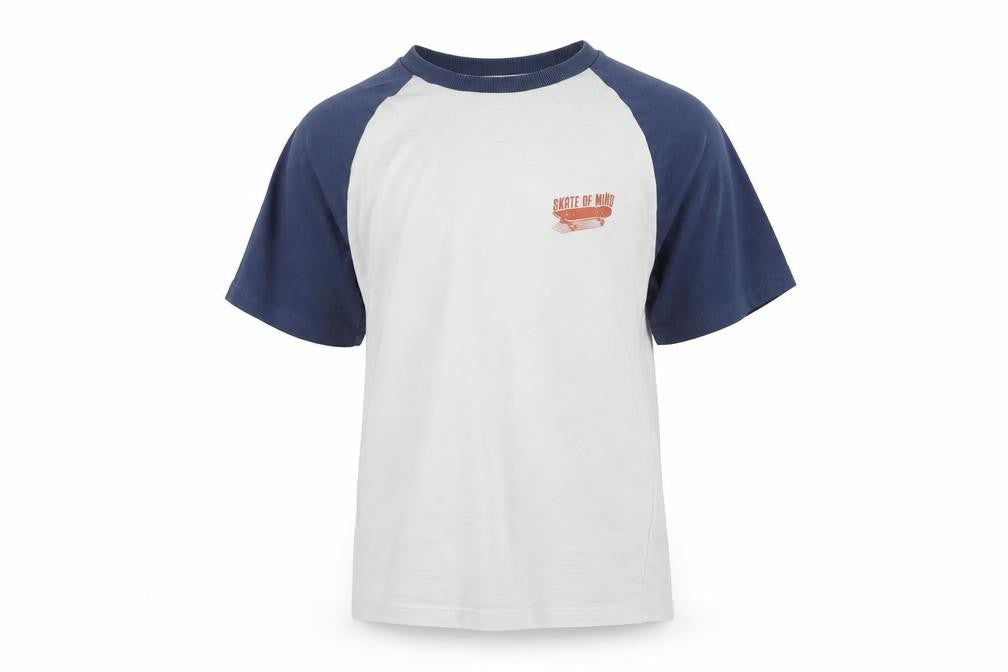 Front view of Marks & Spencer boys’ white basic t-shirt, size 6-7, years