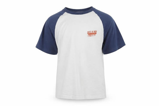 Front view of Marks & Spencer boys’ white basic t-shirt, size 6-7, years