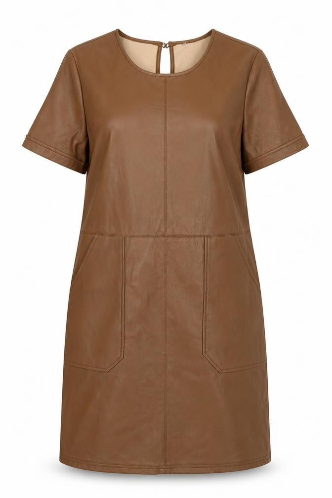 Front view of Primark women’s brown a-line, size UK 10