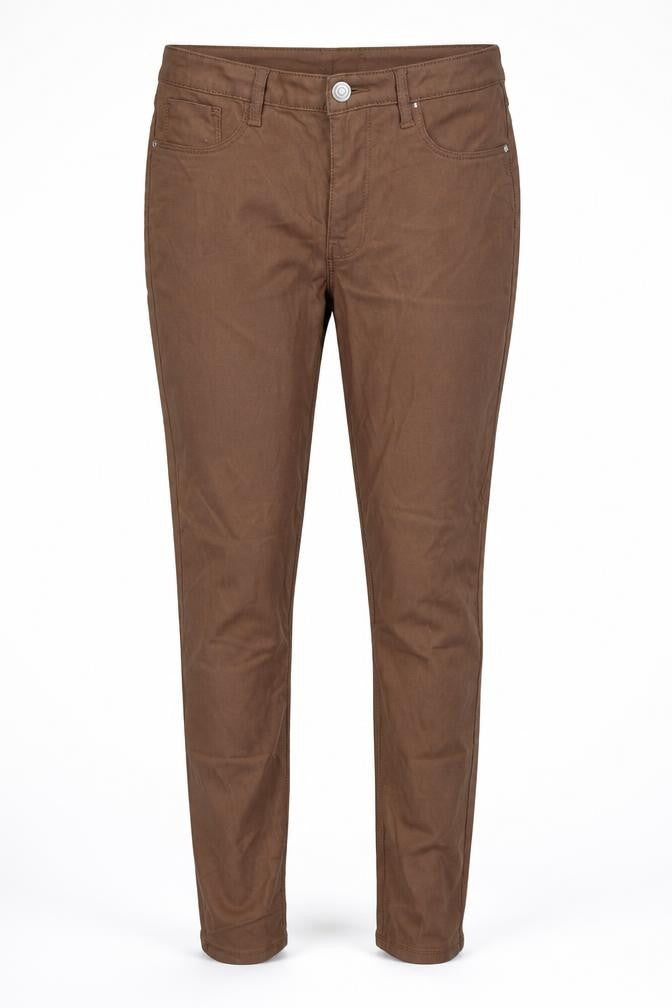 deniem co Womens Brown   Trousers  Size 12 L27 in