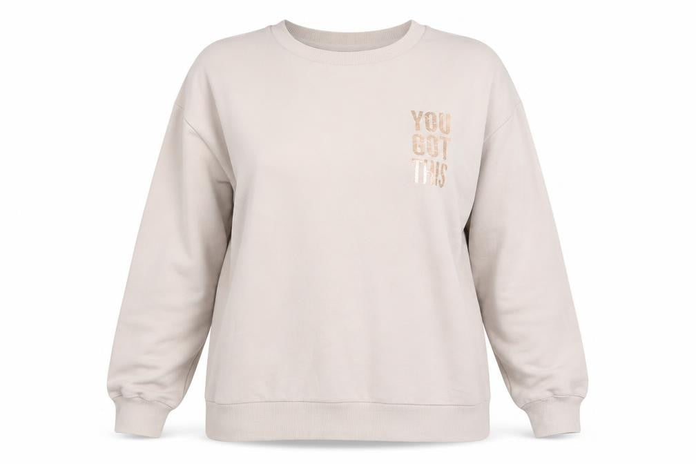 Front view of George women’s beige jumper, size L