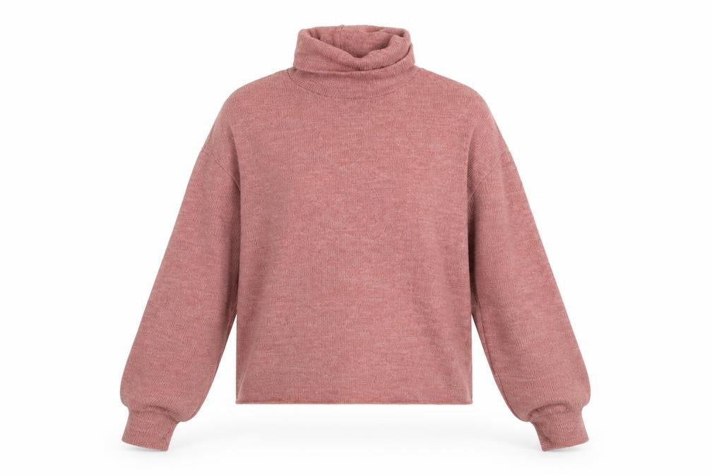 Front view of SHEIN women’s orange jumper, size M