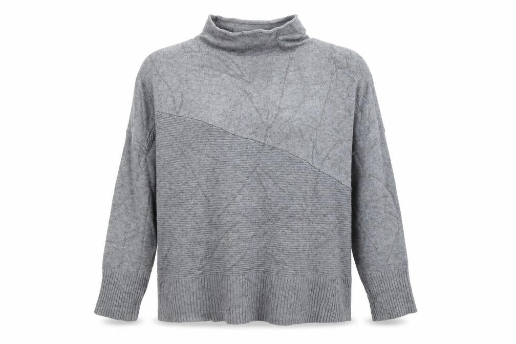 Front view of Preworn women’s grey jumper, size L
