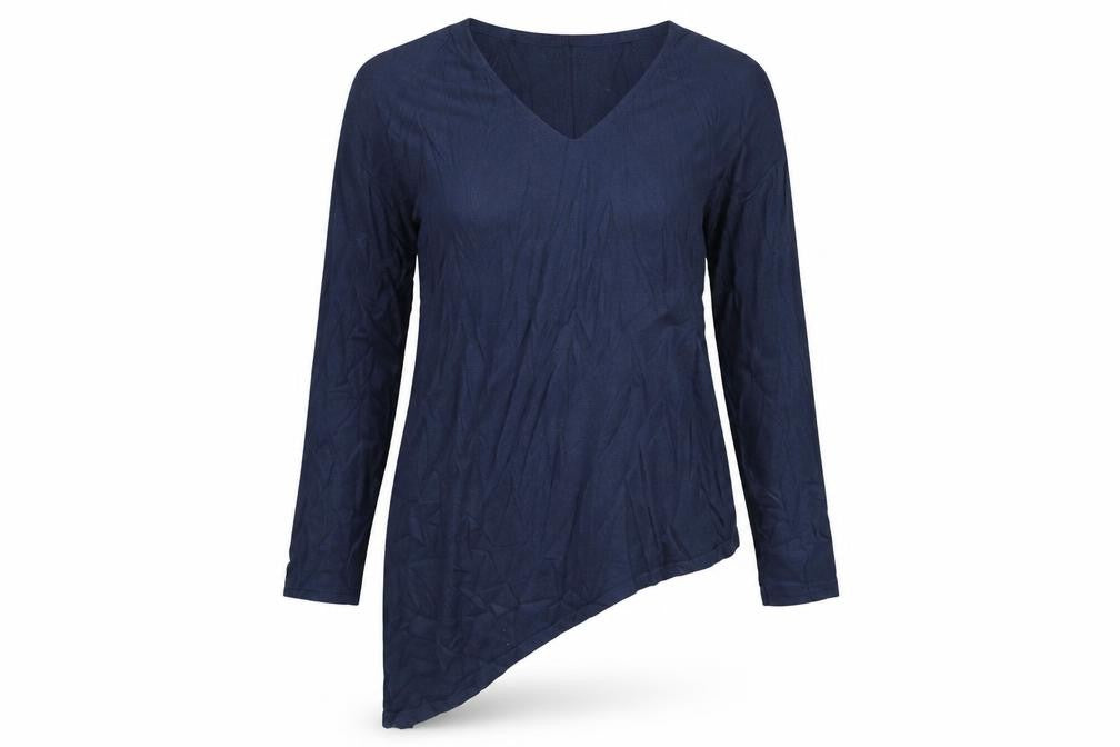 Front view of George women’s blue basic blouse, size UK 8
