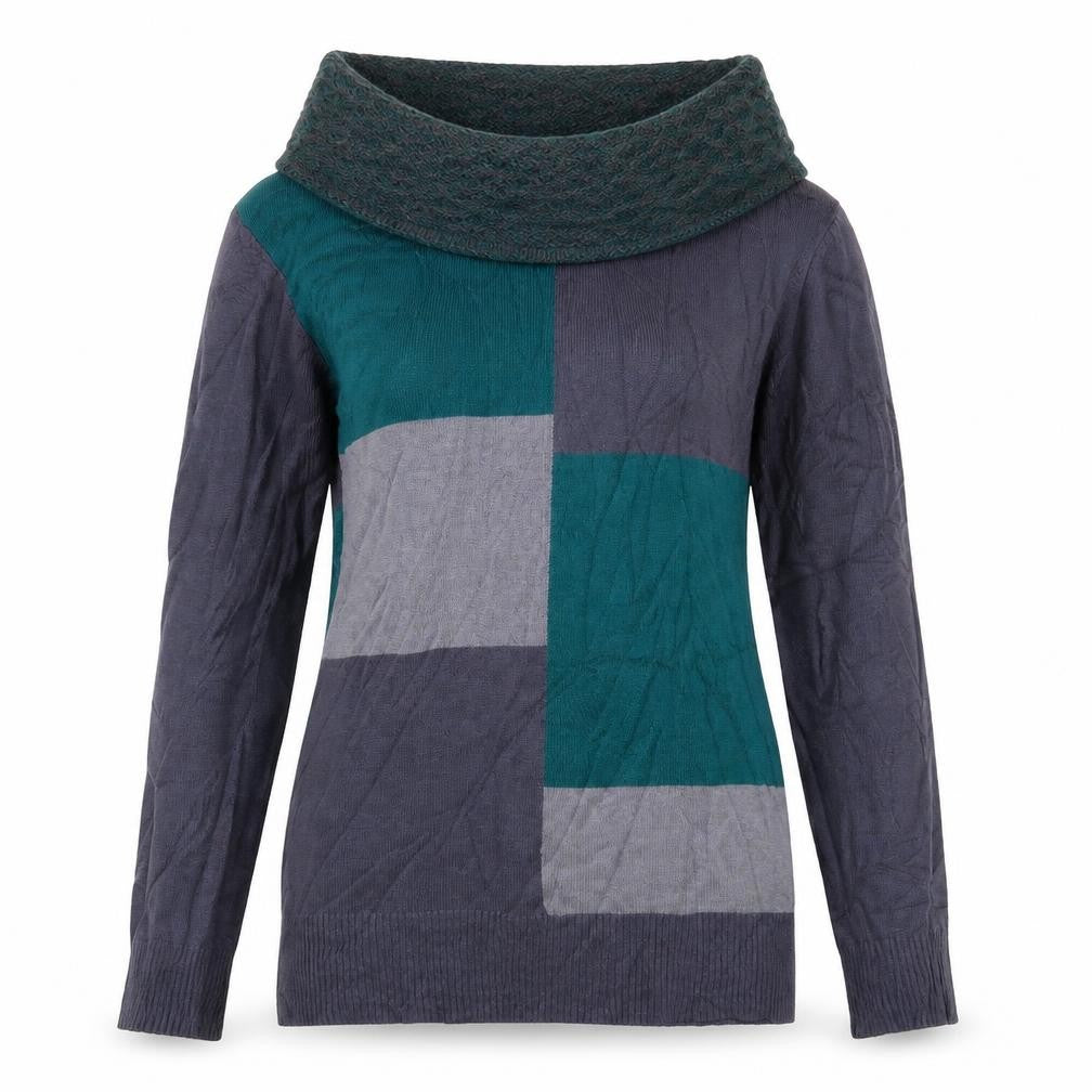 Front view of Klass women’s multicoloured striped jumper, size S