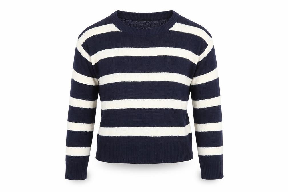 Brave Soul Womens Multicoloured Striped  Henley Jumper Size XS