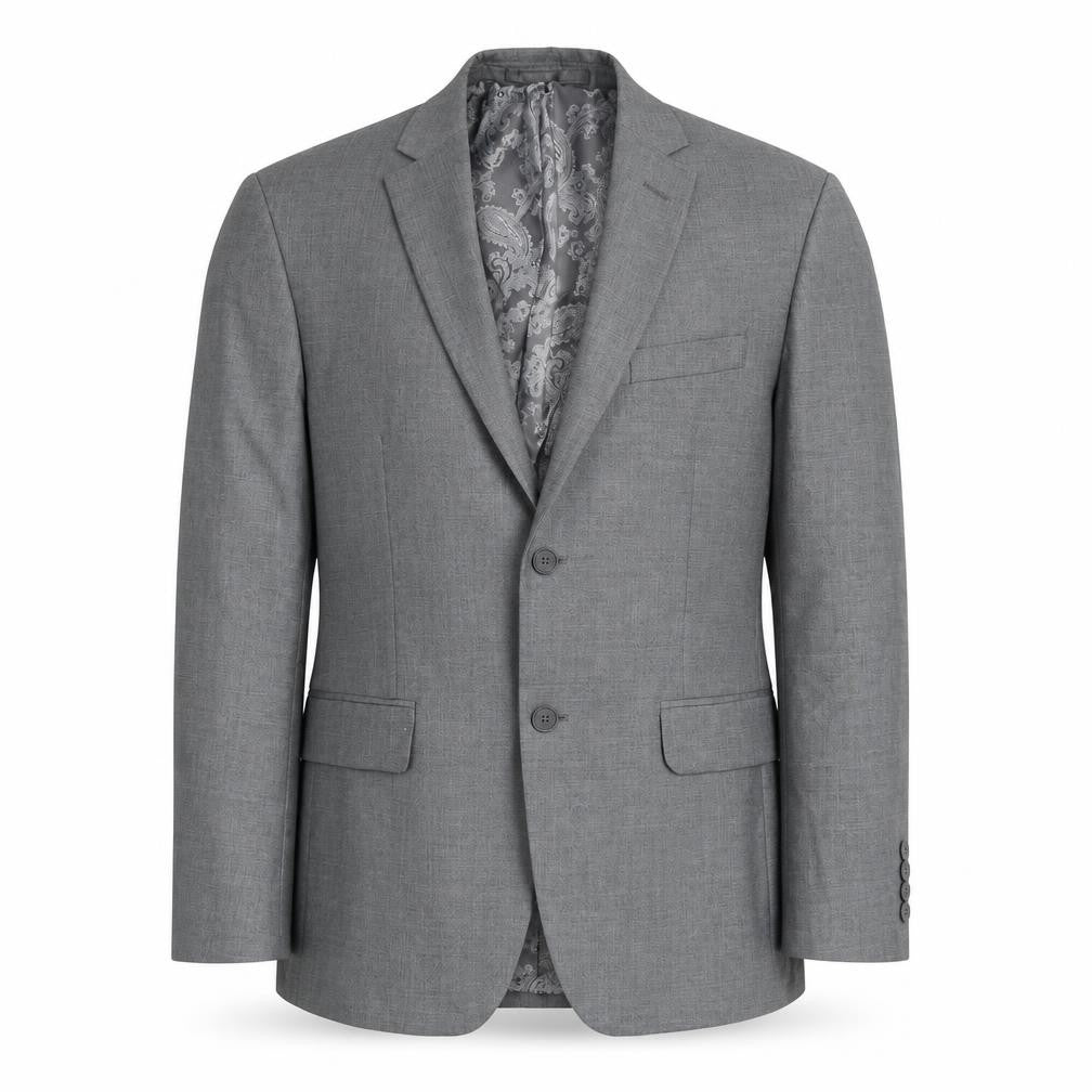 Front view of Occasions men’s grey jacket blazer, size 38