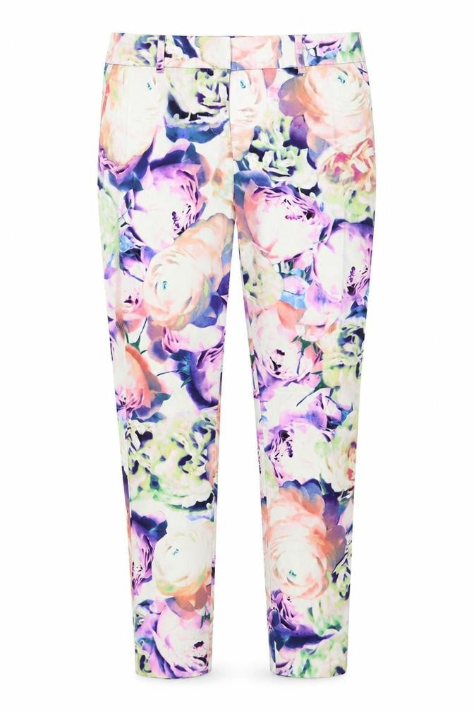 Papaya Womens Ivory   Capri Trousers Size 8 L26 in
